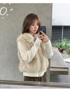The Geo Knit Panel Padded Jacket