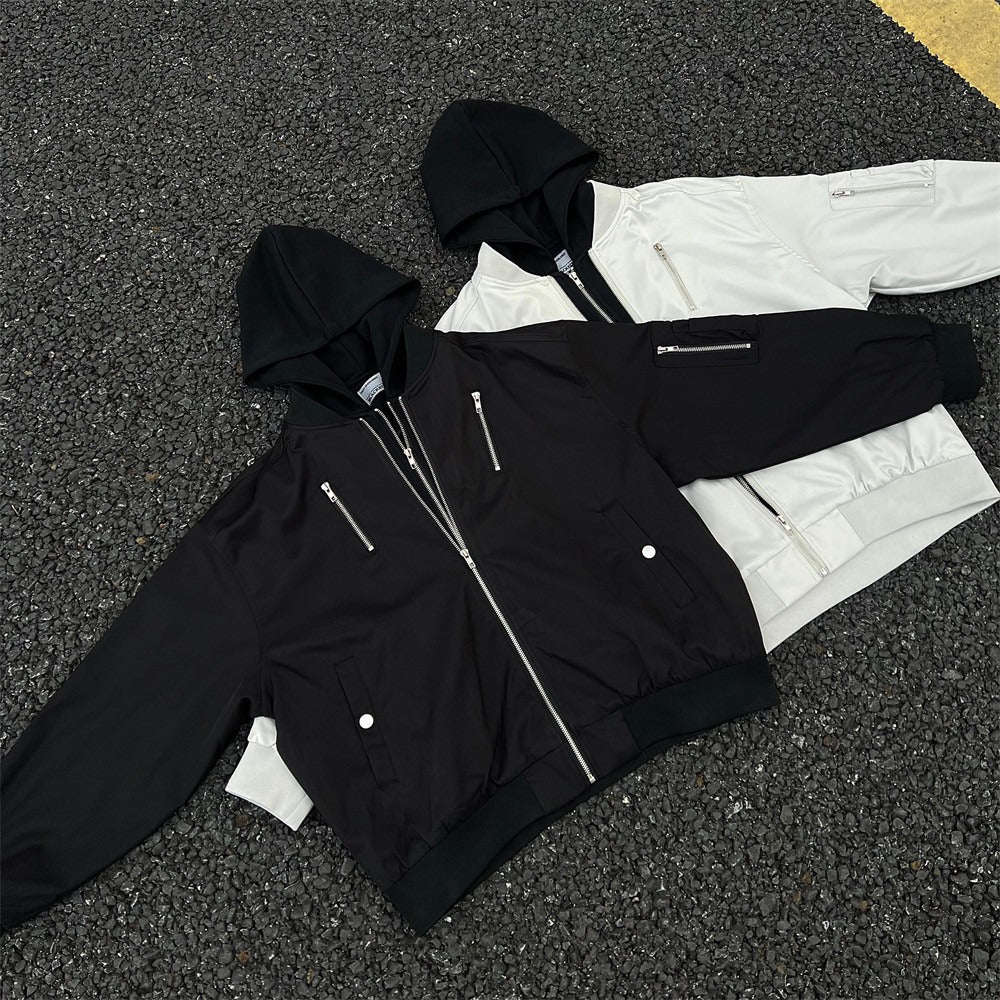 The Shadow Layer Punk Hooded Zip Jacket