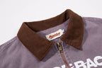 Men’s Streetwear Loose Fit Color Block Jacket